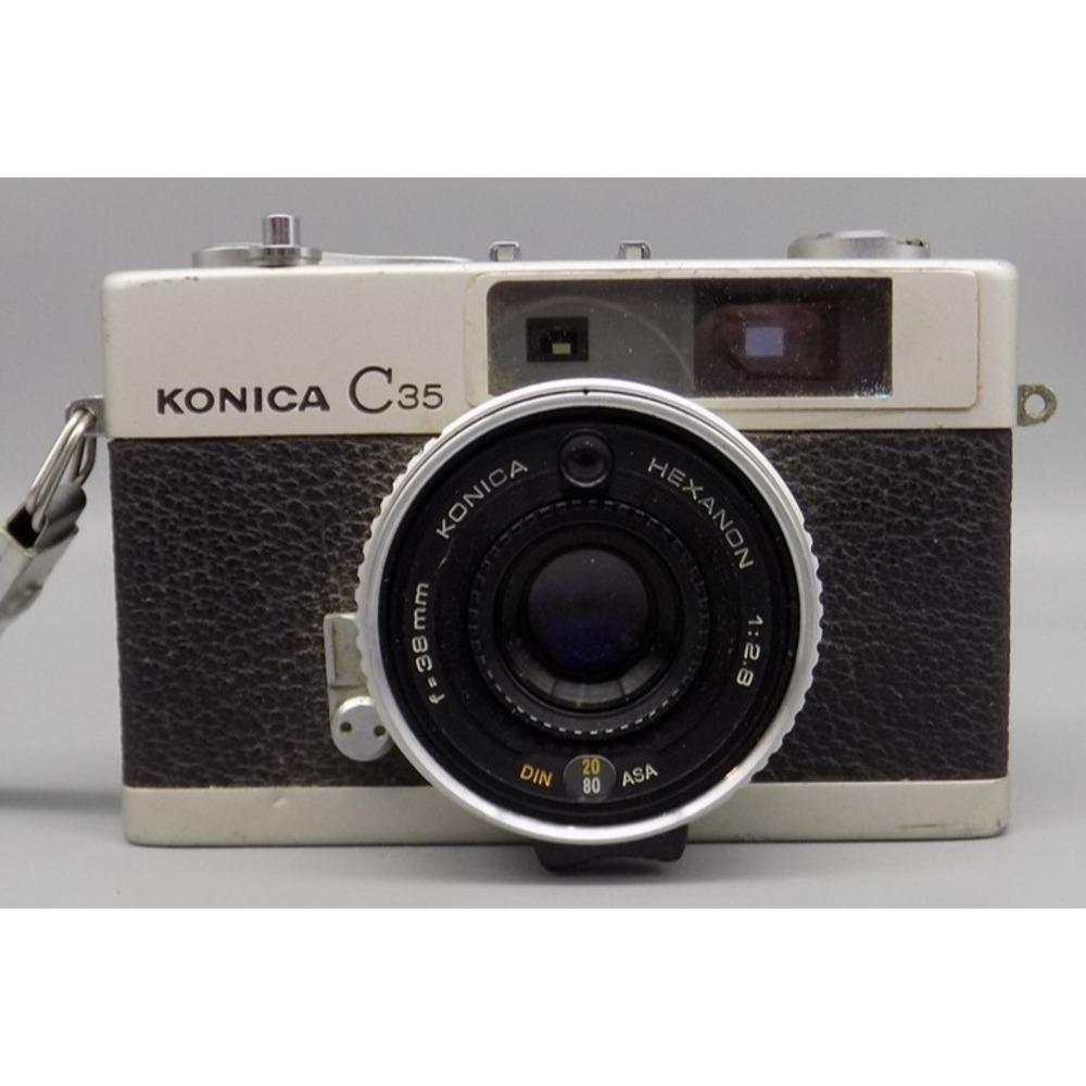Konica C35 35 mm Range Finder Camera 38mm Lens f:2.8 AS IS Parts Repair Vintage